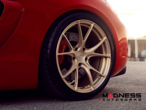 Porsche Cayman Custom Wheels - RS74 by Vossen - Patina Gold Porsche Cayman Custom Wheels - RS74 by Vossen - Patina Gold